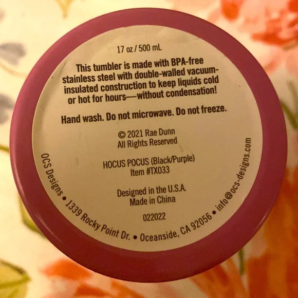 Rae Dunn -Hocus Pocus Tumbler - Picture 5 of 5